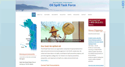 Desktop Screenshot of oilspilltaskforce.org