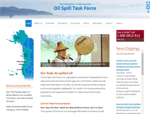 Tablet Screenshot of oilspilltaskforce.org
